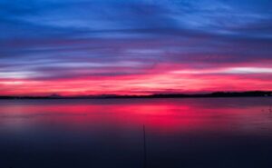 大洗 涸沼 夕日